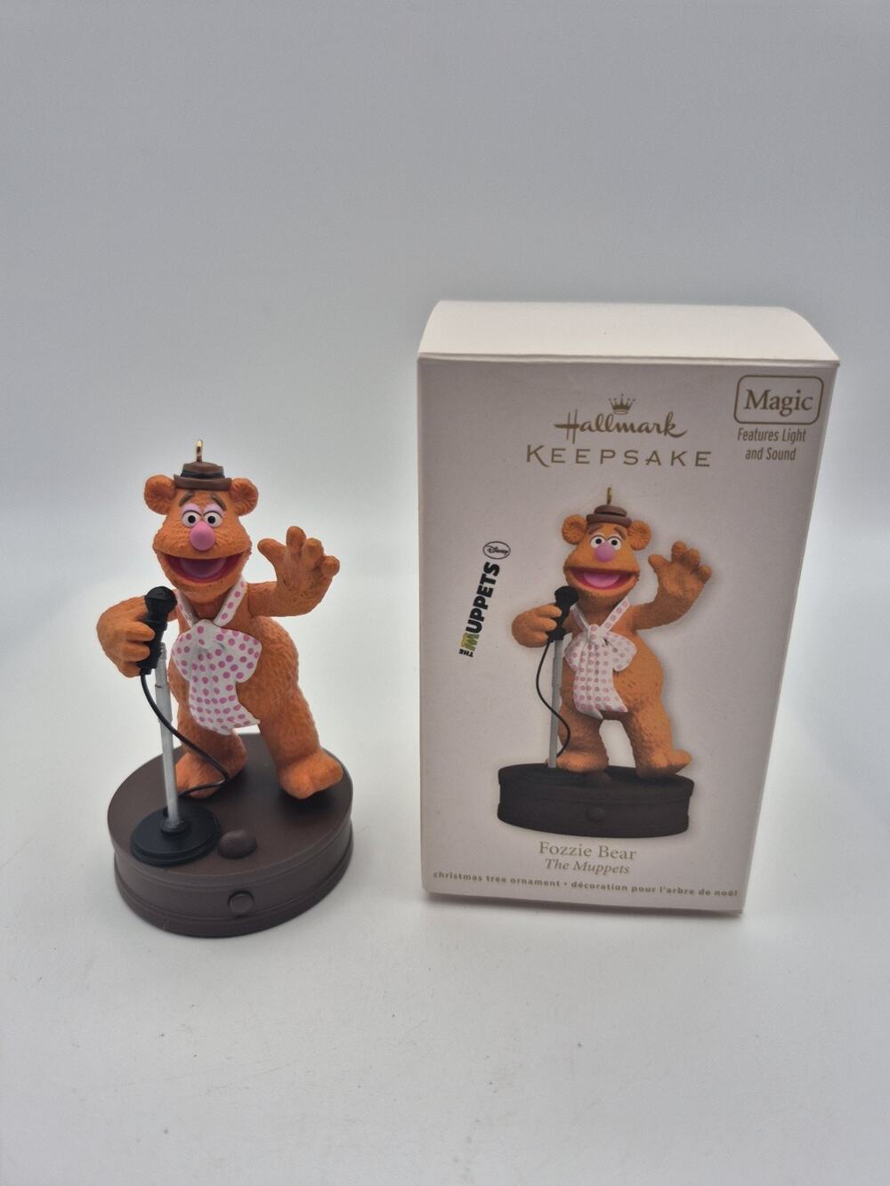 Hallmark Keepsake The Muppets Fozzie Bear Magic Sound Ornament New Batteries